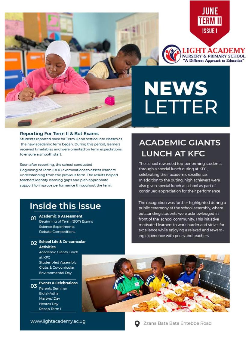Cover of News Letter Term II Issue 1